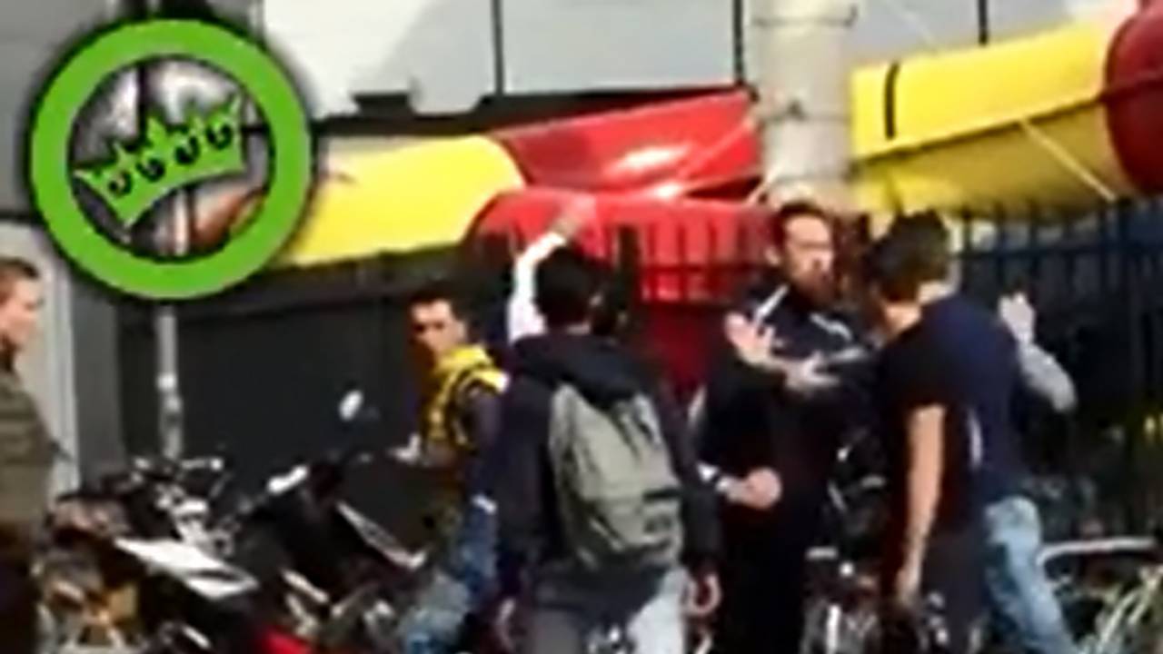 De vechtpartij staat op Dumpert.nl