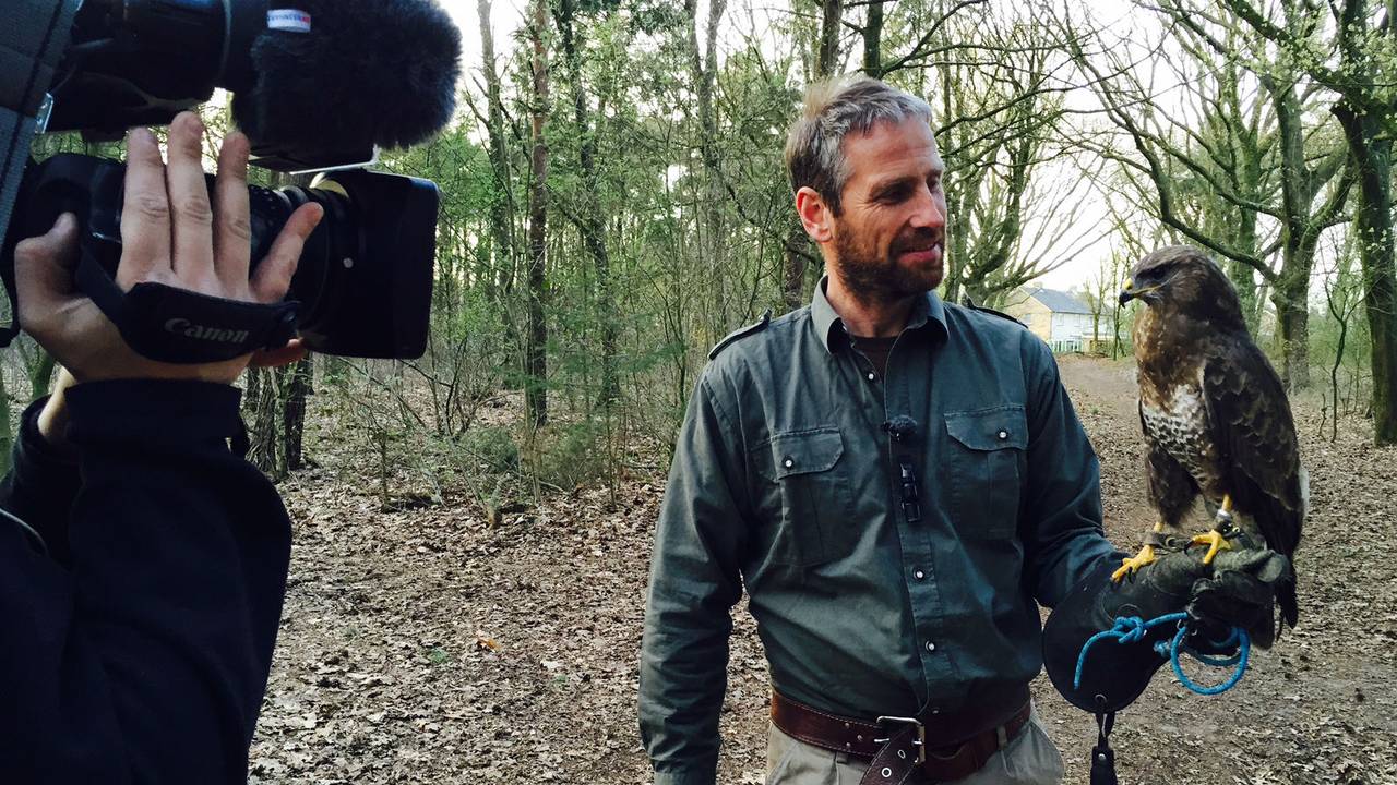 Voorlichting over roofvogels in Odiliapeel