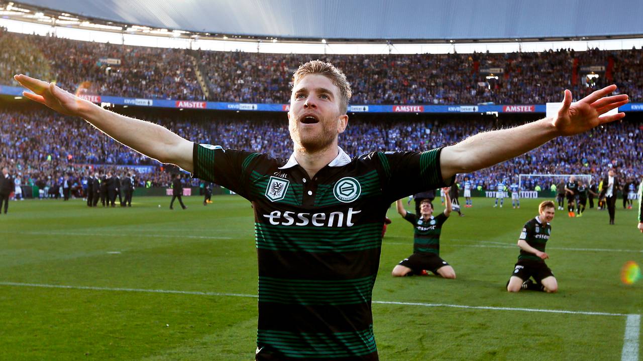 Michael de Leeuw na de bekerwinst
