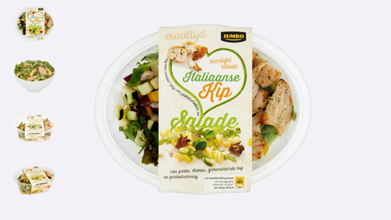 Italiaanse kipsalade bevat rauwe kip (Foto: Jumbo) 