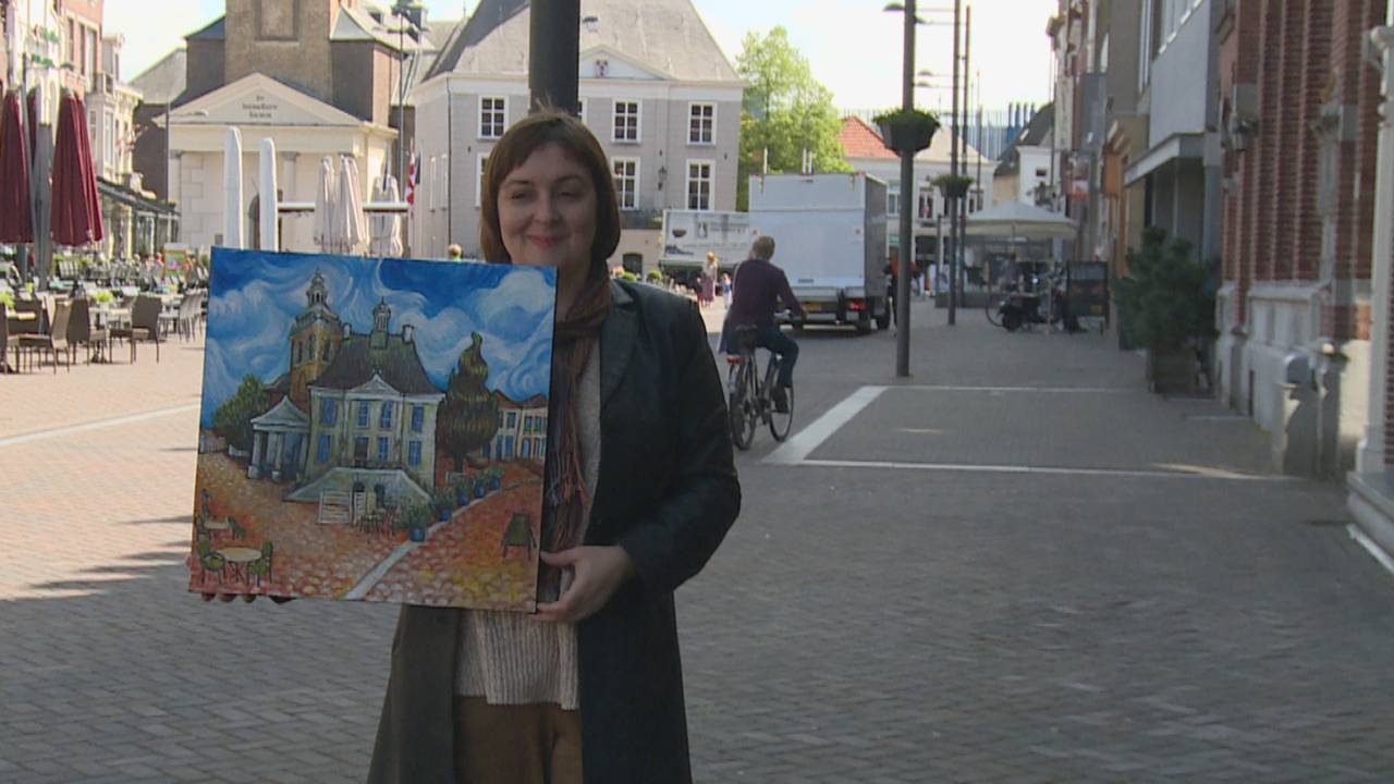 Erika Stanley met haar echte Van Gogh