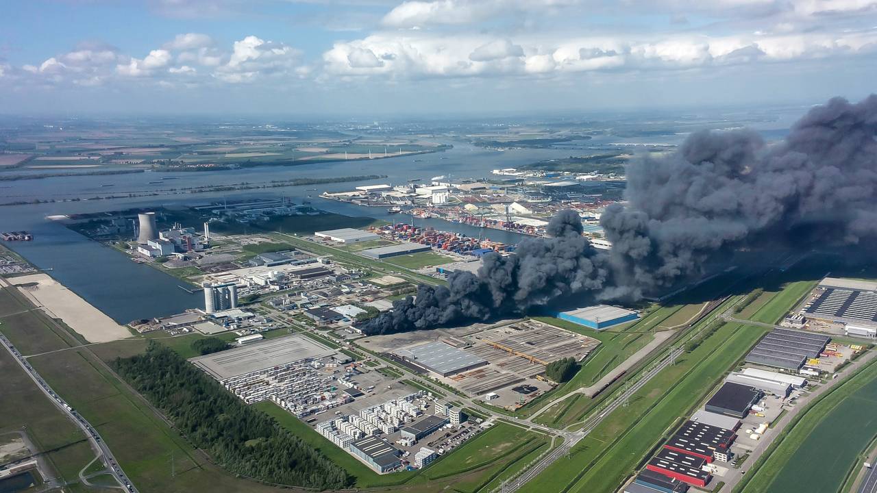 Brand bij Remondis Argentia in mei dit jaar.