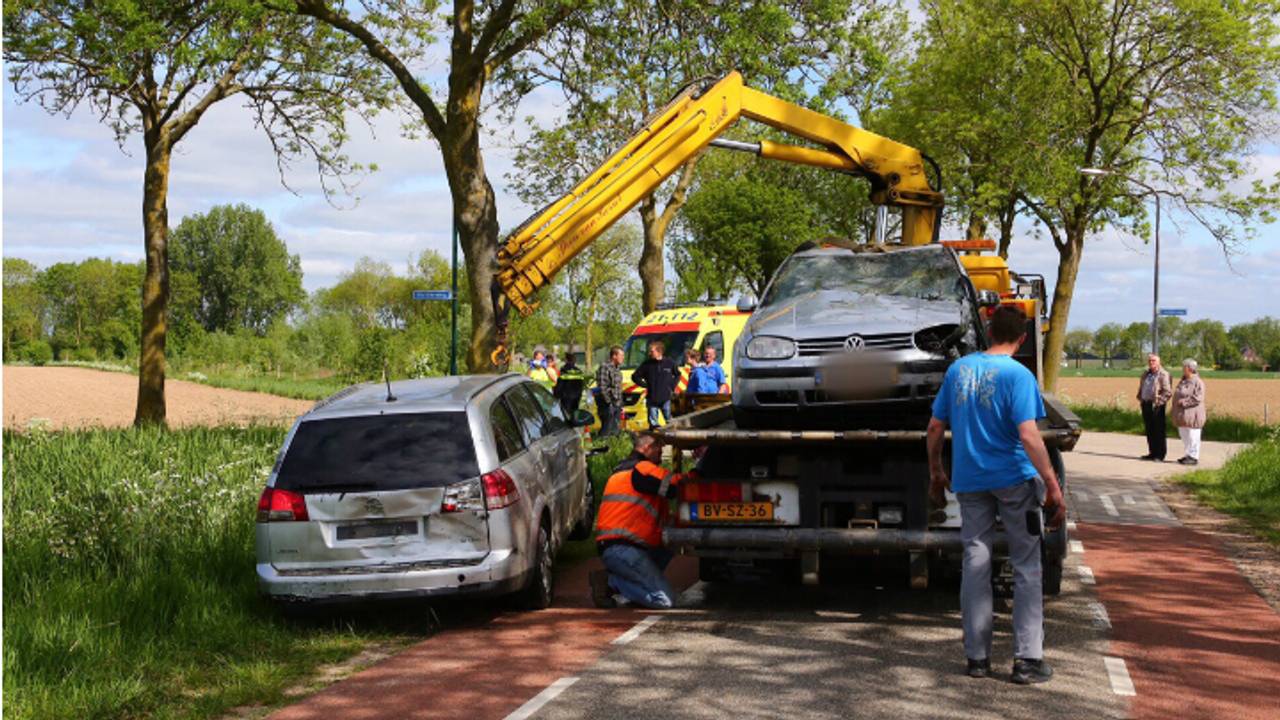 Bij het ongeluk raakte niemand gewond. (Foto: Charles Mallo/SQ Vision).