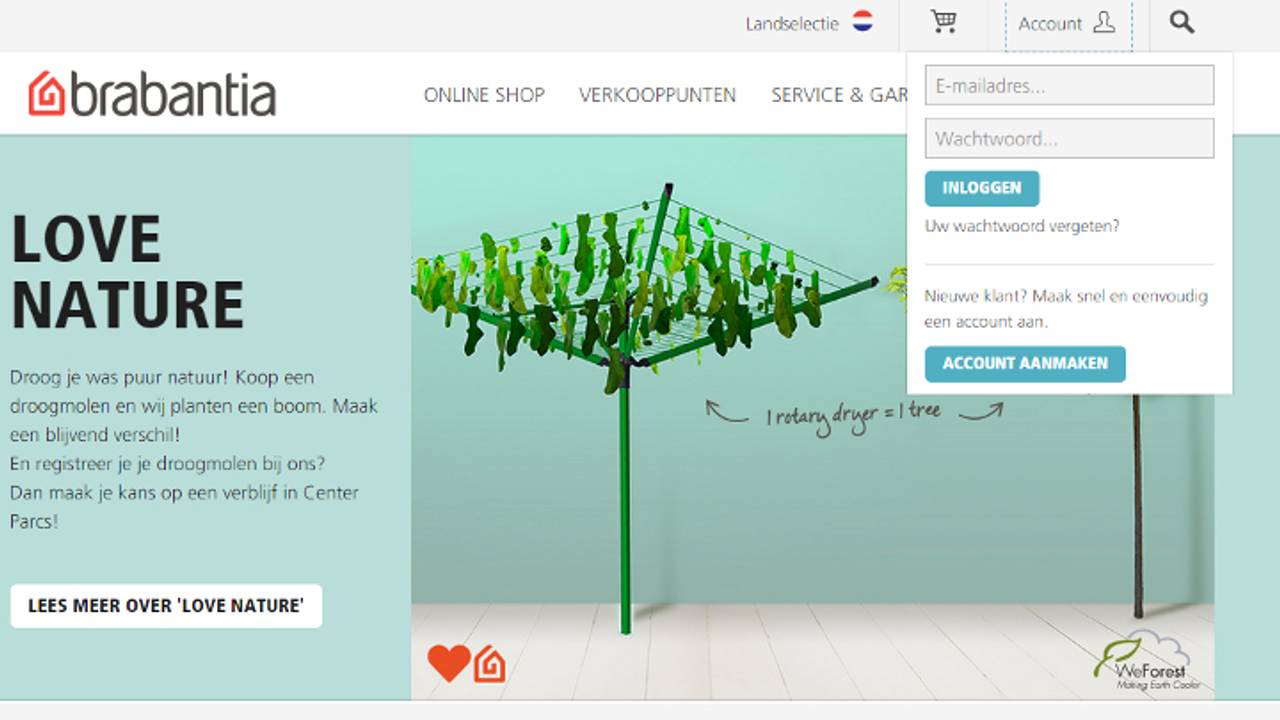 Website van Brabantia