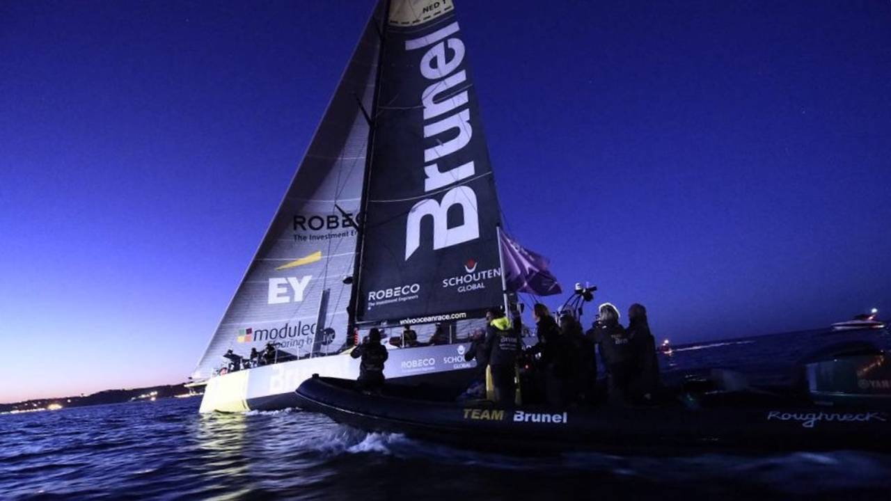 Team Brunel als eerste in Lissabon