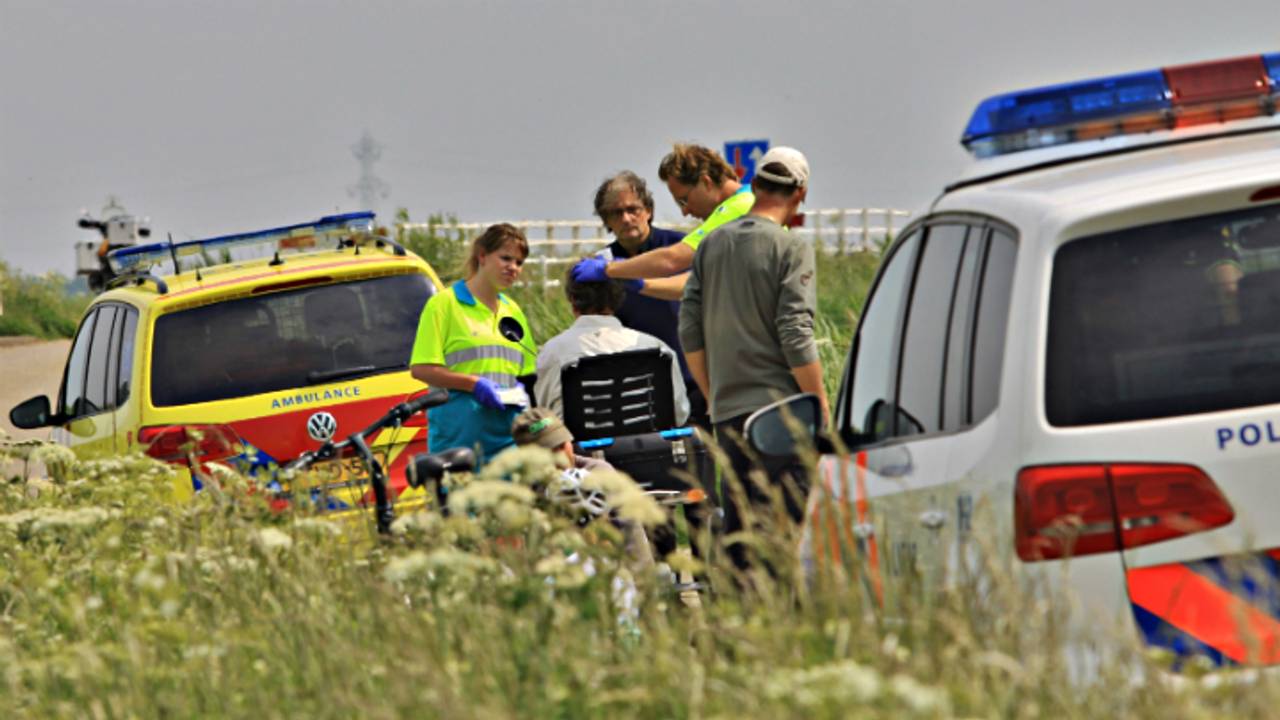 Het ongeluk in Maren-Kessel. (Foto: AS Media)