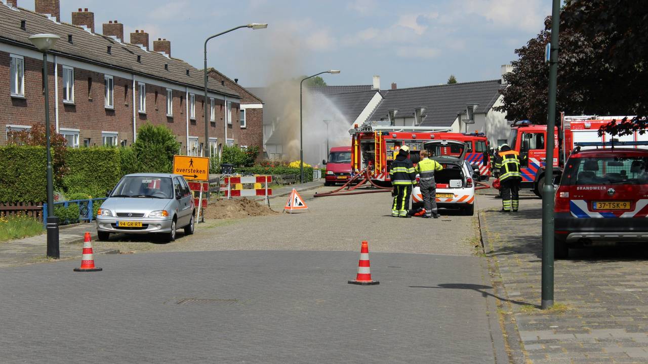 Gaslek in Violenstraat Veghel