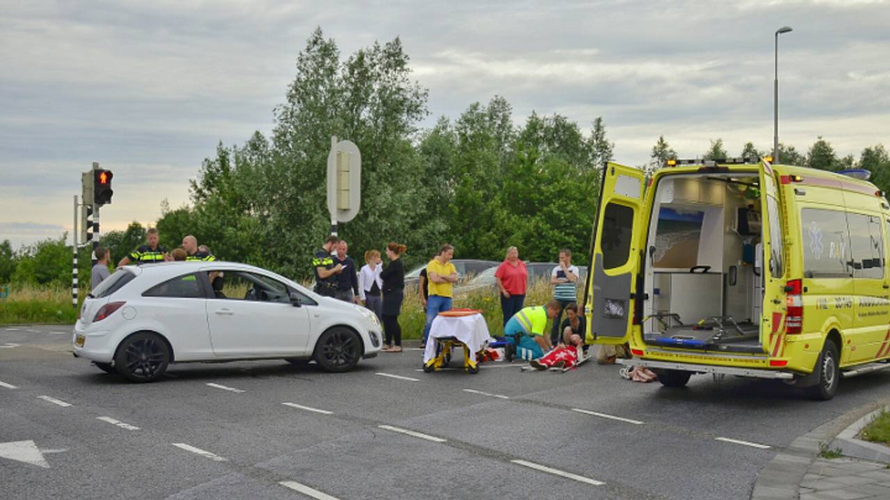 Fietser gewond (foto: Diederik Cools / Stuve Fotografie)