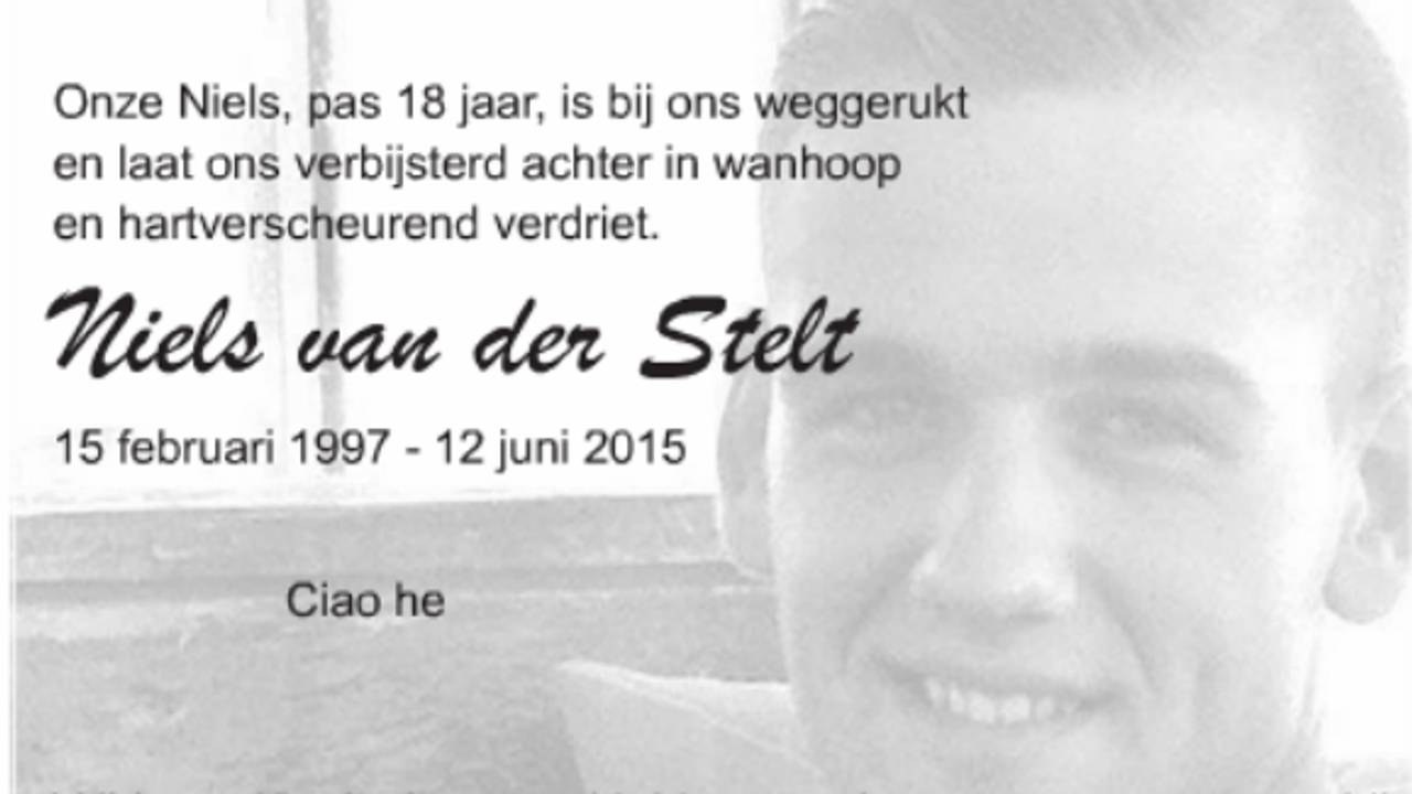 Afscheid Niels van der Stelt is vrijdag bij de voetbalvereniging waar hij speelde