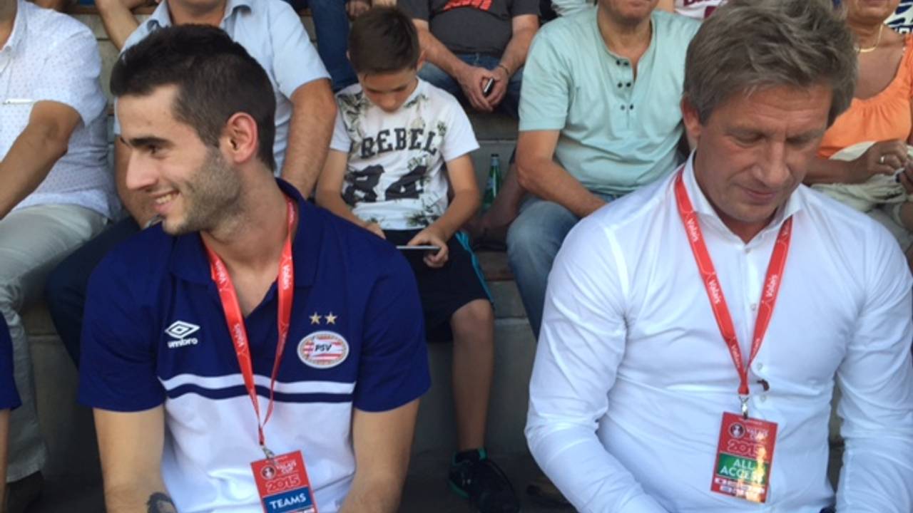 Gaston Pereiro en Marcel Brands in Frankrijk (foto: Paul Post).