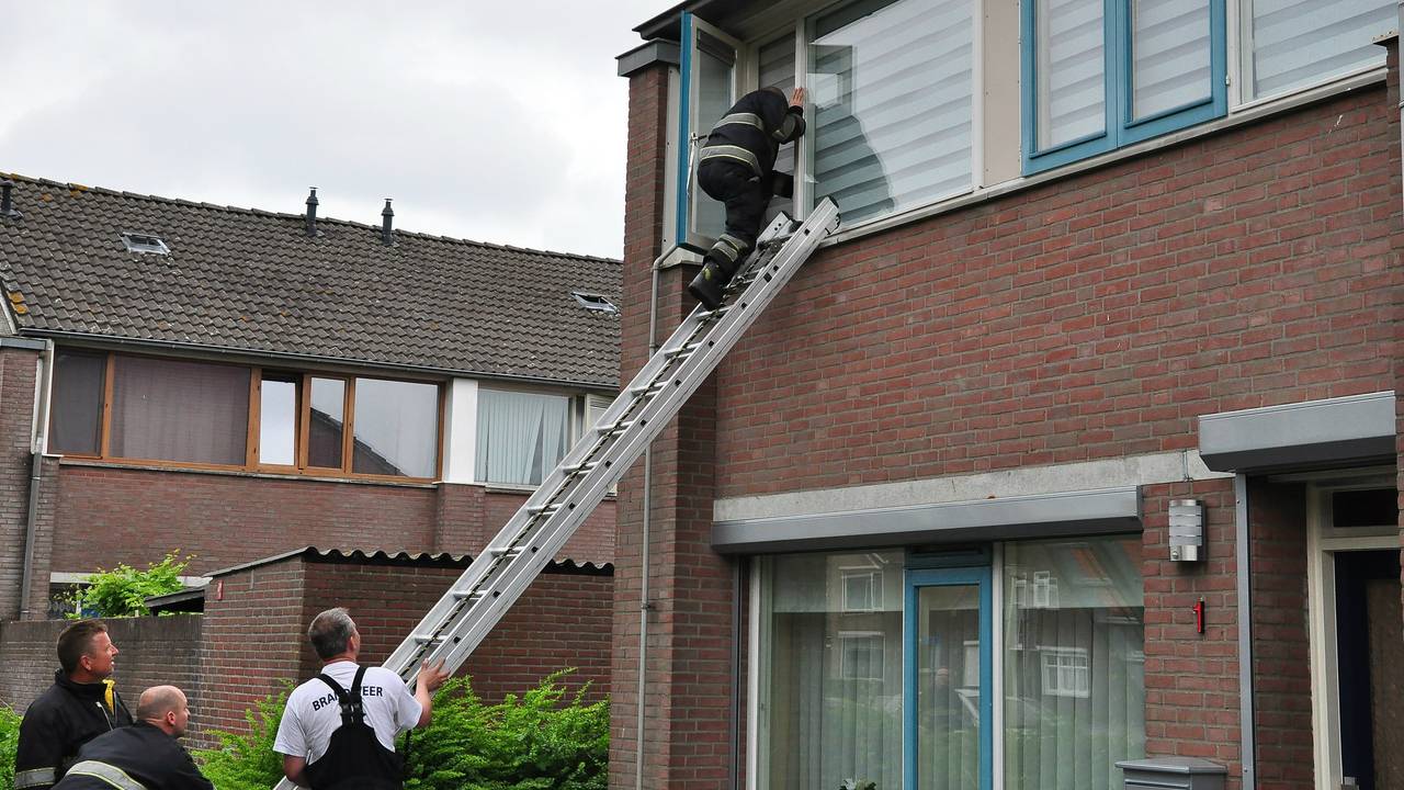 De brandweer schoot te hulp. (foto: Marvin Doreleijers