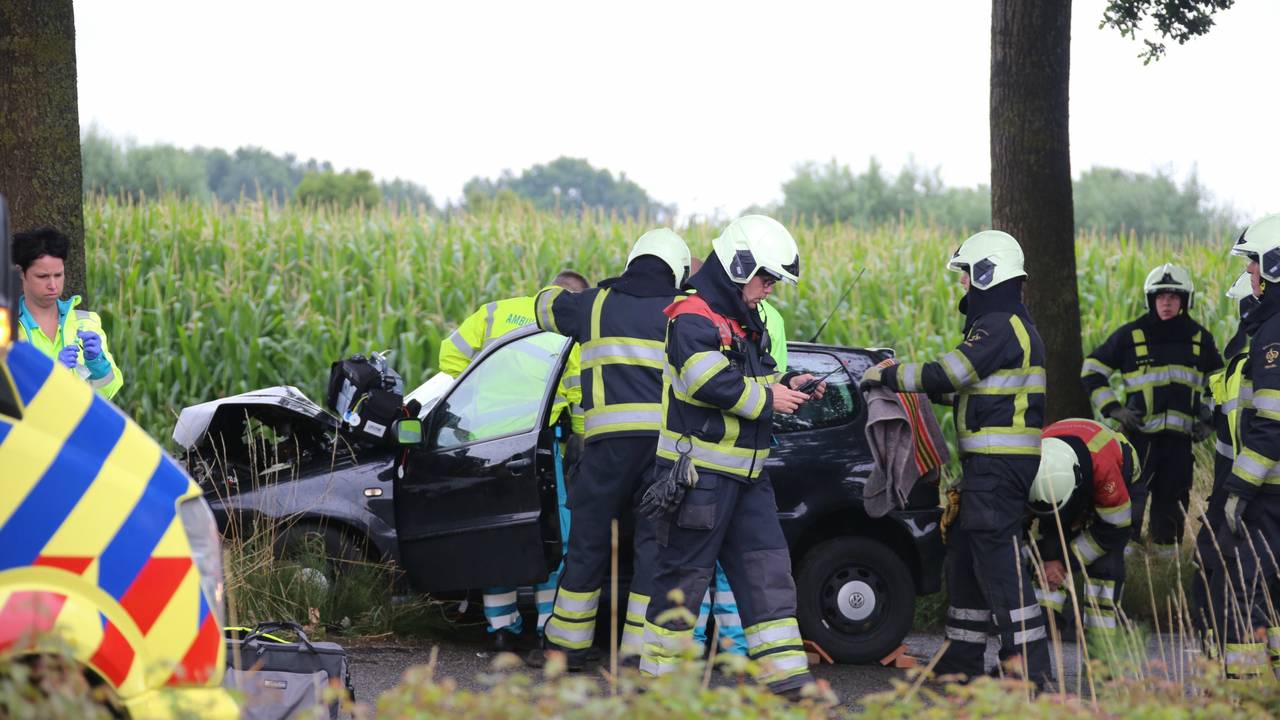Ongeluk Erp: automobiliste gewond (foto: AS Media)