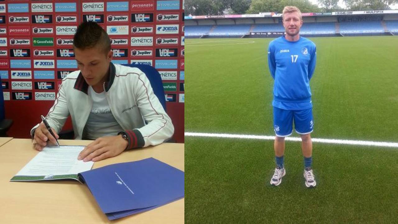 Jinty Caenepeel (links) en Tom van Imschoot. (Foto: FC Eindhoven)