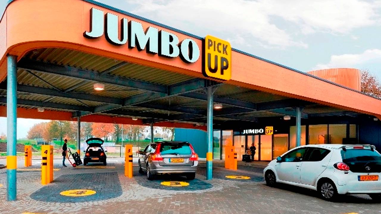 Een pickuppost voor onlinebestellingen van Jumbo (Foto Jumbo)