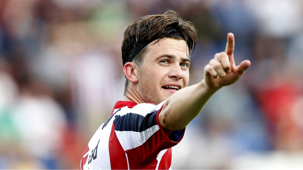 Doelpuntenmaker Erik Falkenburg. (foto: Pics United) 