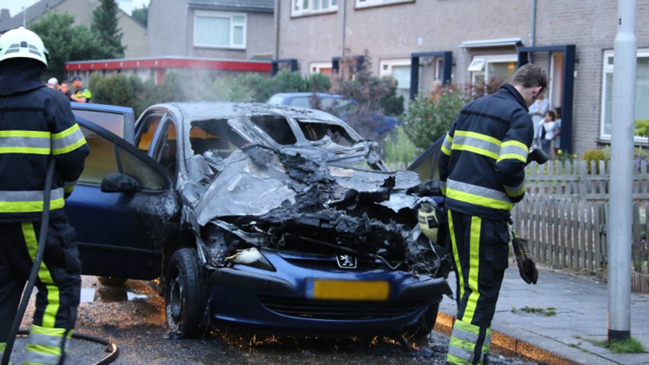 Auto uitgebrand (foto: AS Media)