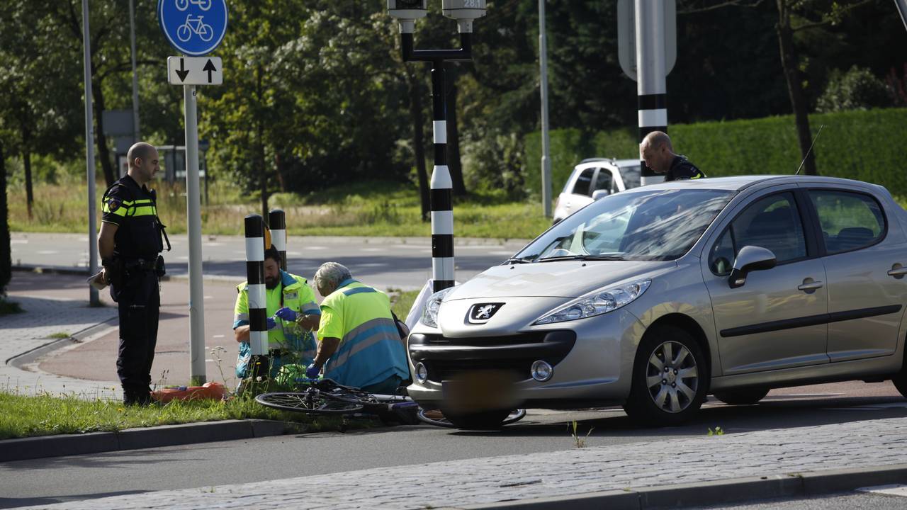 Wielrenner gewond bij ongeluk (foto: Christian Traets/SQ Vision)