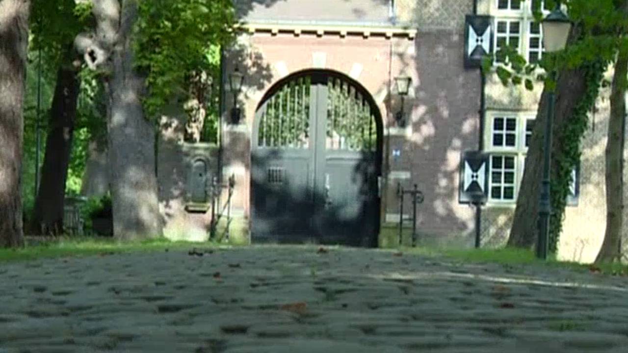De tuin van het kasteel.