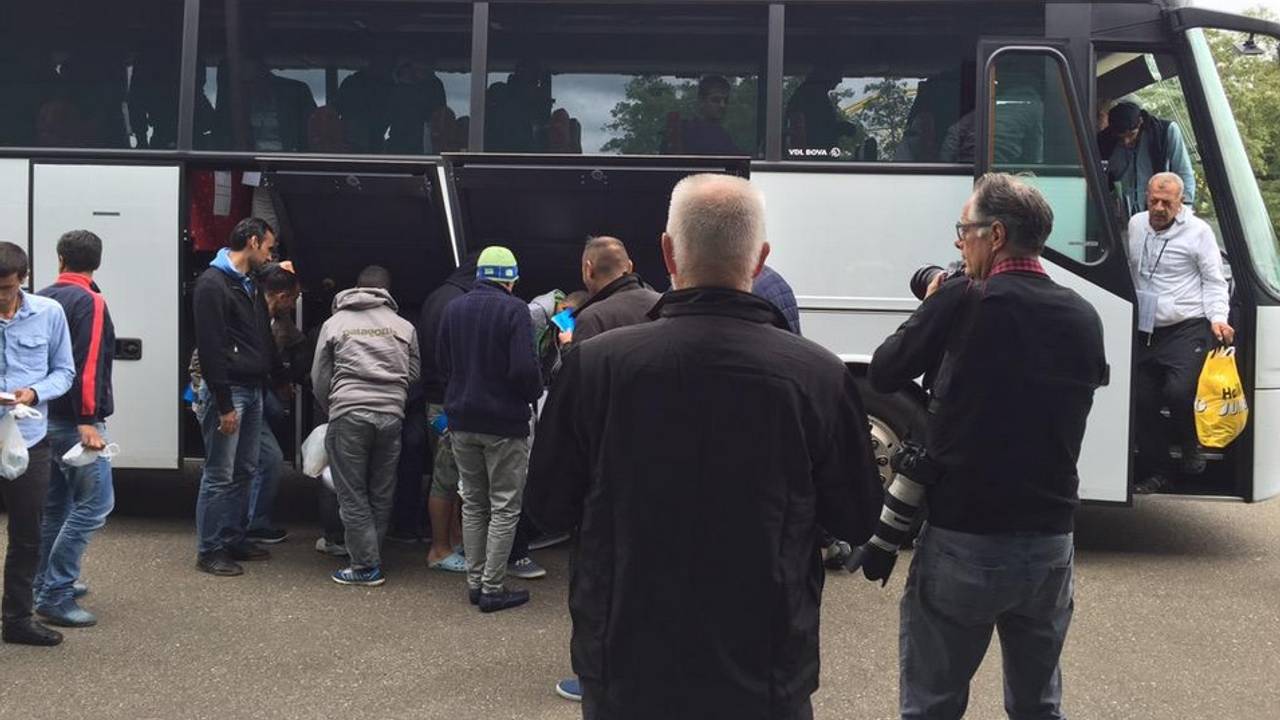 Bewoners van de noodopvang (foto: archief).