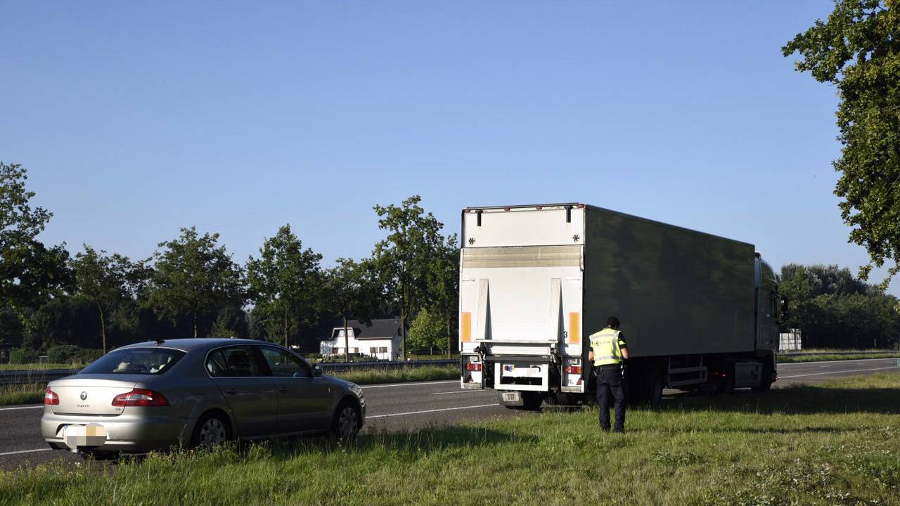 Woensdagmorgen is er een derde ongeval gebeurd op de A58. (Foto Tom van der Put/SQVision)
