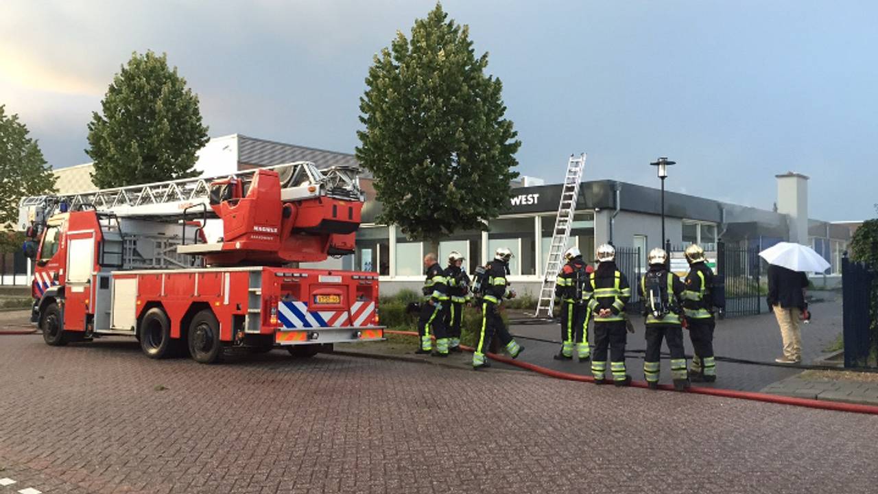 Brand in gezondheidscentrum. (foto: Bart Meesters / Meesters Multi Media)