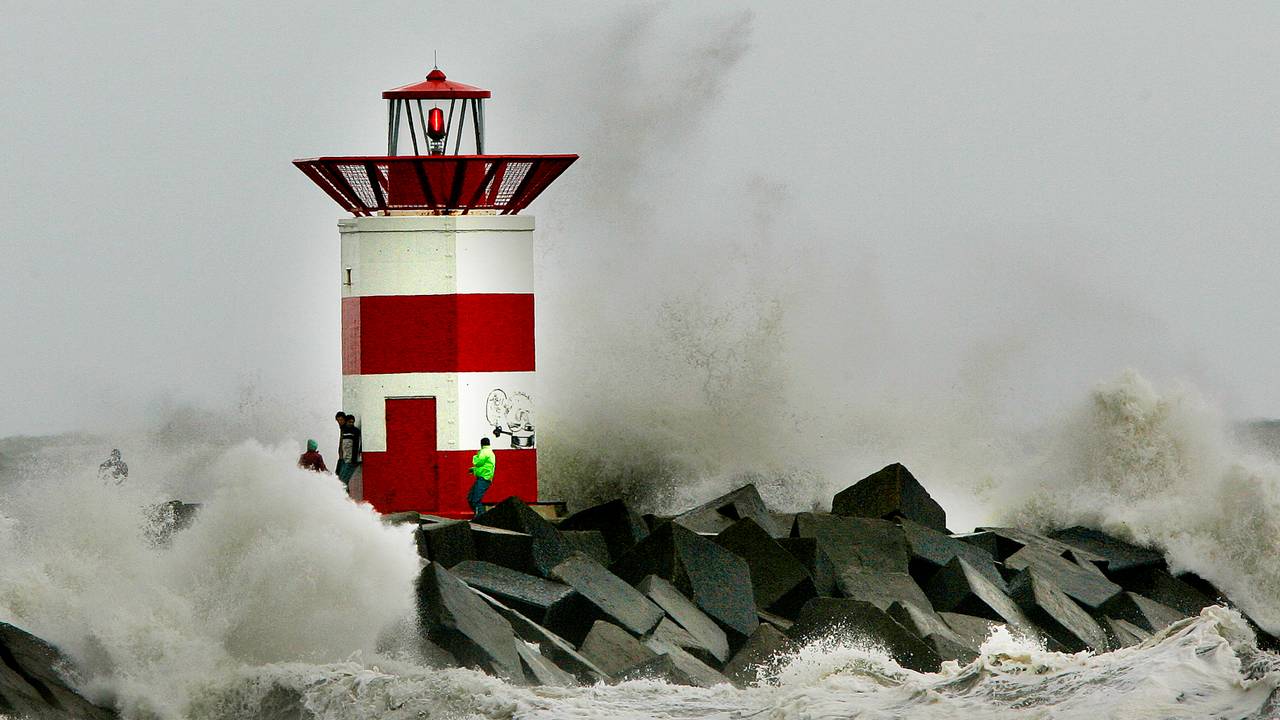 Harde wind aan zee verwacht. (Foto: ANP)