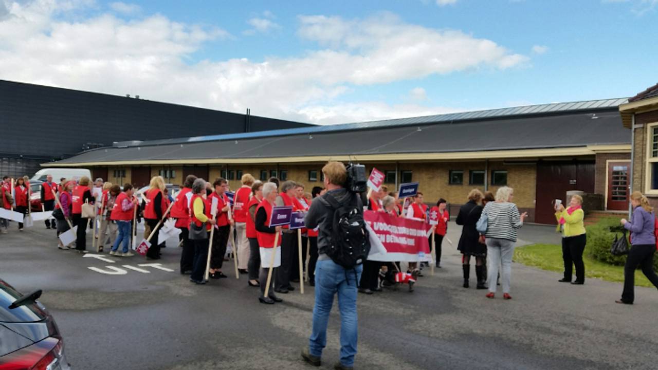 Onaangekondigde actie in Den Bosch. (foto: Saskia van Heyster)