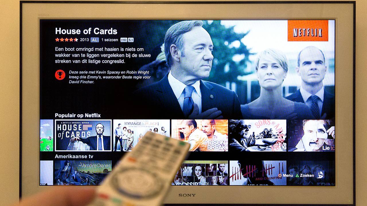 House of Cards is een populaire serie op Netflix (foto: ANP)