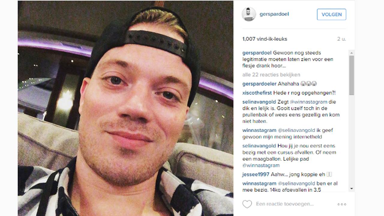 Selfie van de 34-jarige Gers Pardoel