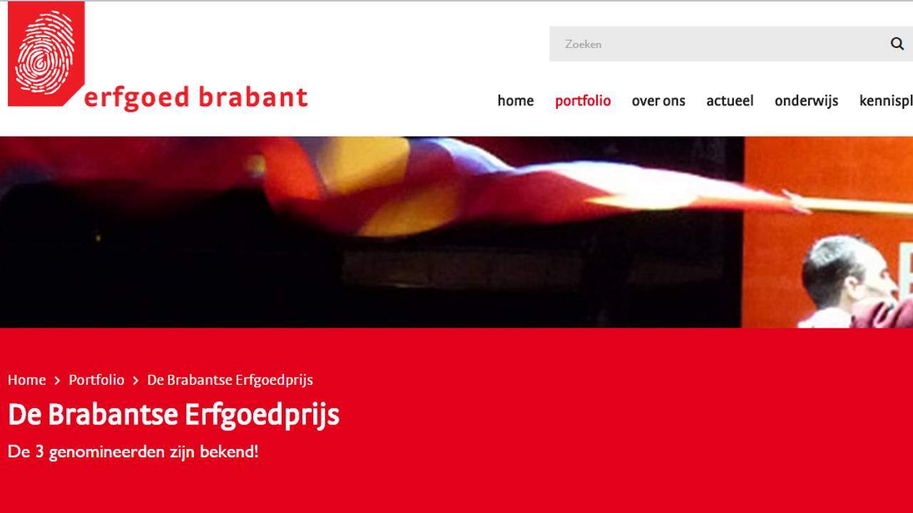 De nominaties voor de Brabantse Erfgoedprijs zijn bekend.