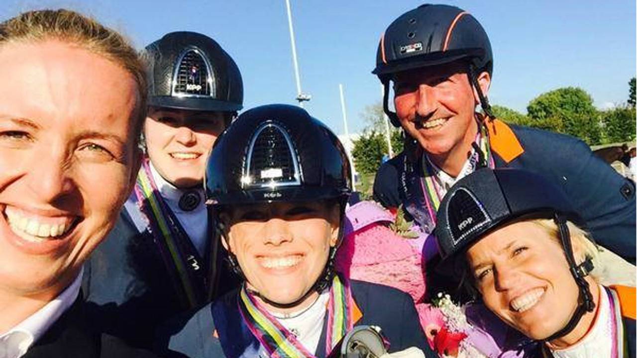 Goud Van der Horst EK paradressuur. (foto: Facebook Rixt van der Horst)