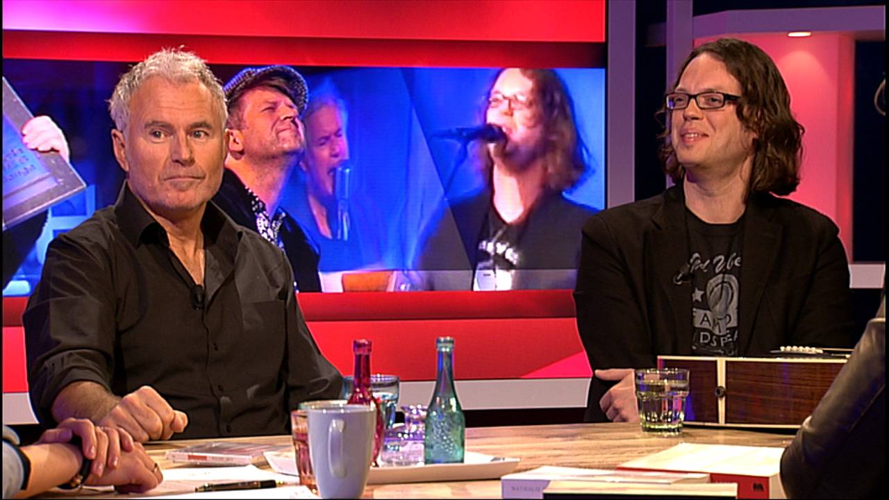 Zanger Phil en gitarist John F. Klaver van de bluesband Phil Bee's Freedom