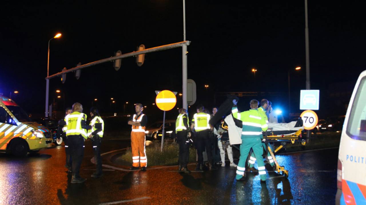 Gewonden bij ongeluk (foto: Mathijs Bertens / Stuve Fotografie)
