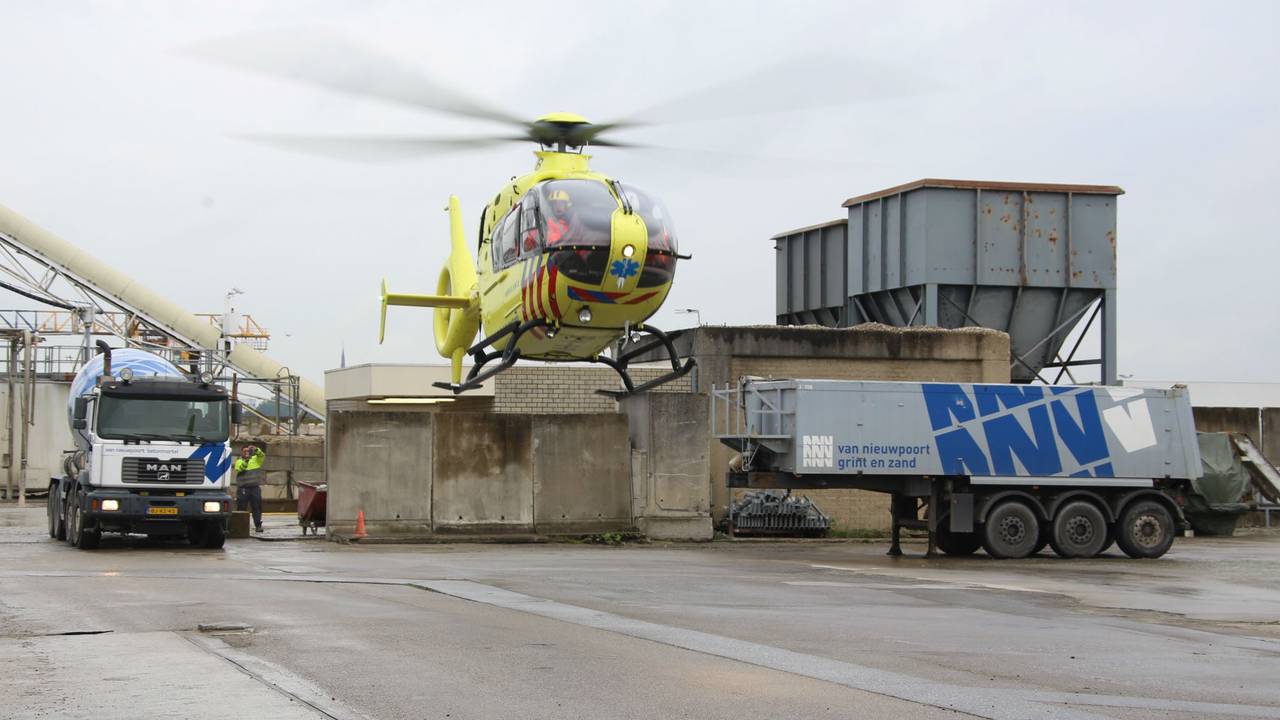 Traumahelikopter ter plaatse (foto: SQ Vision)