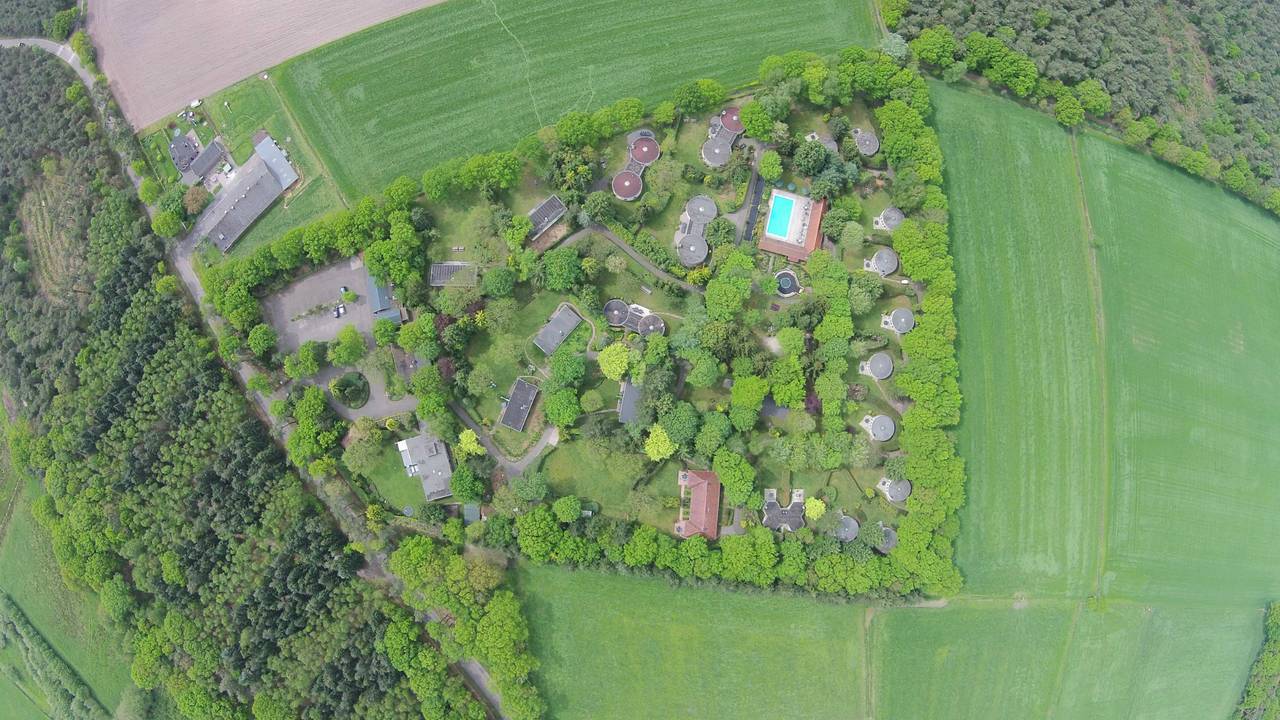 Een luchtfoto van het recreatiepark. (archieffoto: Den Beerschen Bak)