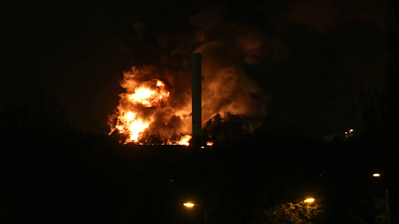 De brand bij Rendac (Foto: Karin Kamp)