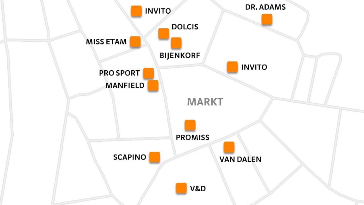 Het Bossche winkelhart krijgt flinke klappen.