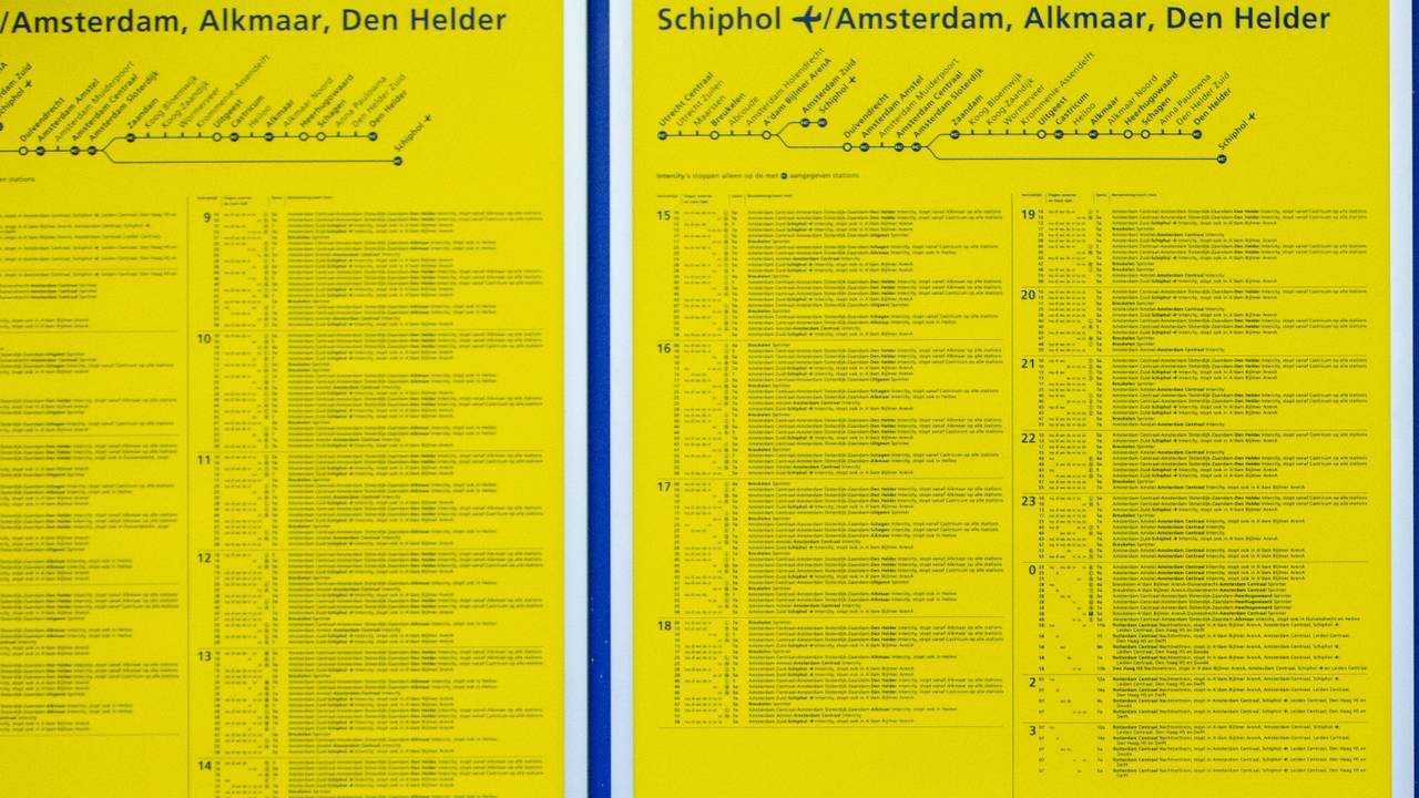 Bijna niemand kijkt meer op gele vertrekborden op treinstations: NS ...