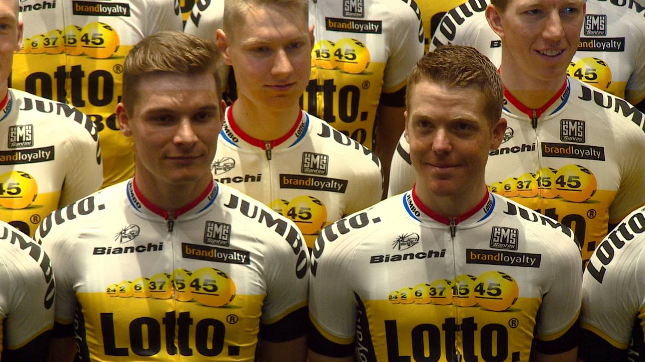 Moreno Hofland en Steven Kruijswijk worden gepresenteerd bij Lotto-Jumbo.