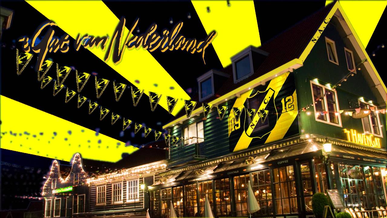 NAC-fans veroveren de Volendamse Dijk: ziggezagge, ziggezagge, N.A.C!!!