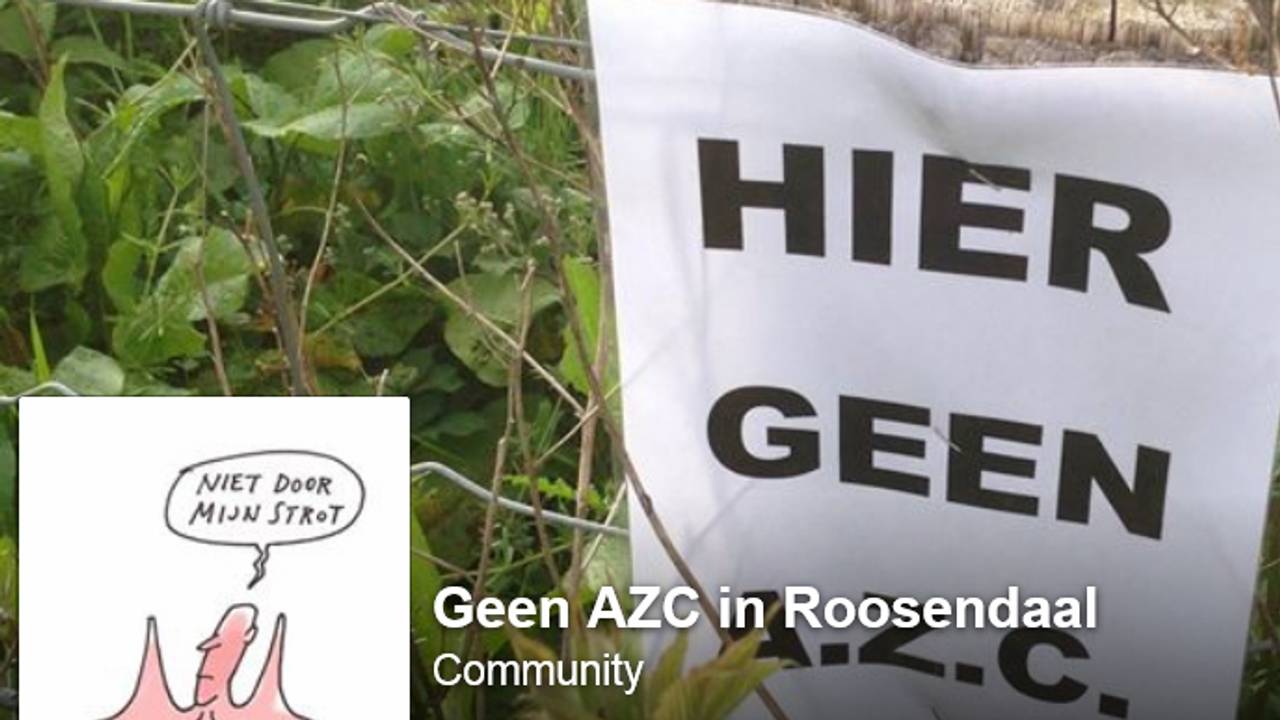 Foto: Facebook/'Geen AZC in Roosendaal