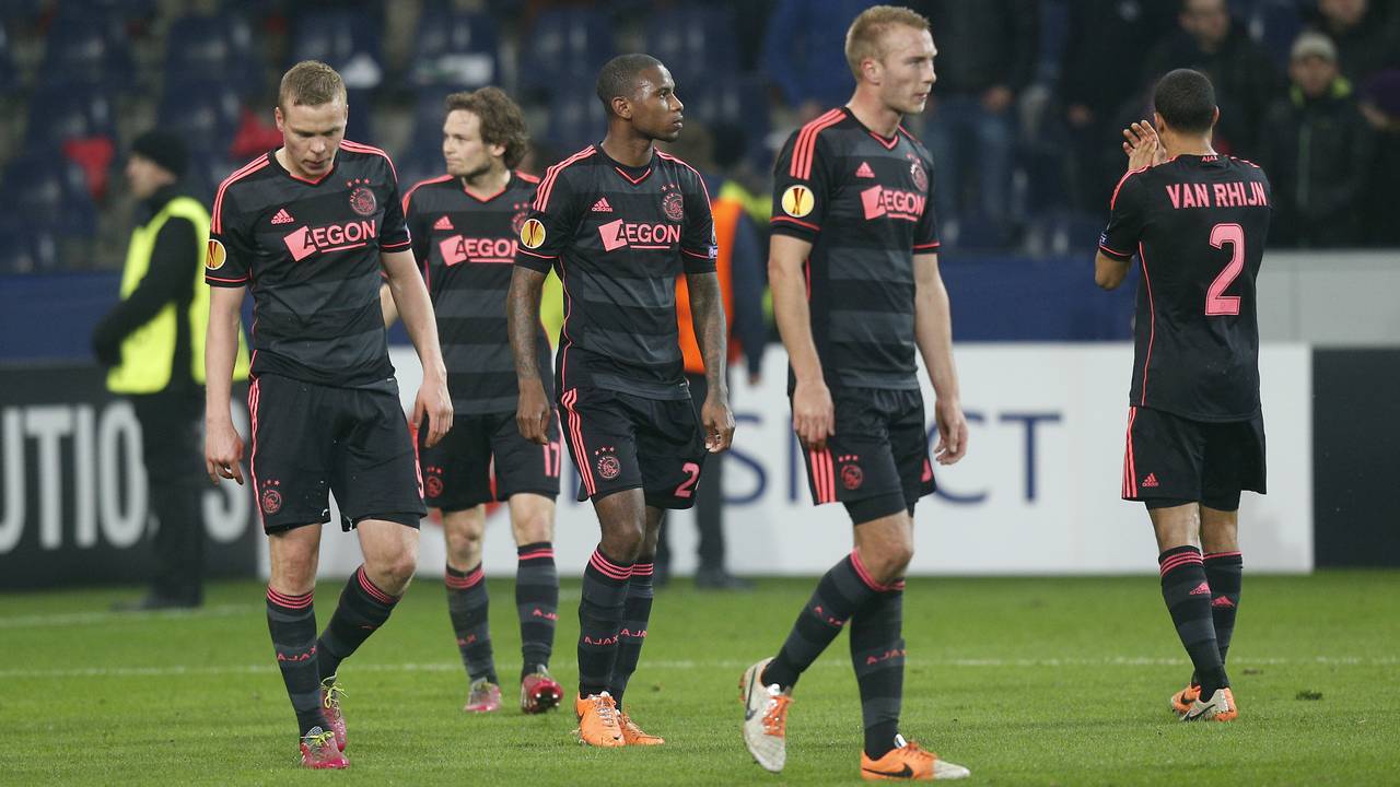 Ajax verloor destijds van Red Bull Salzburg. (Foto: VI Images)