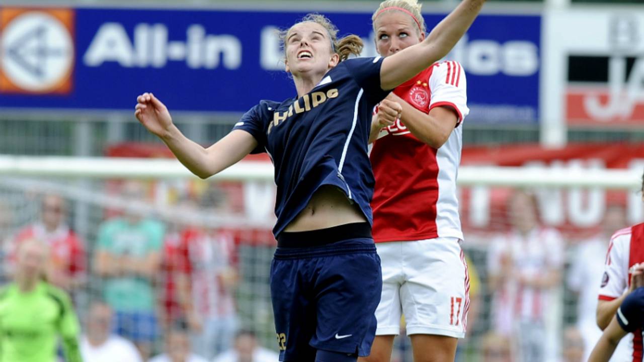 Myrthe Moorrees in actie voor PSV