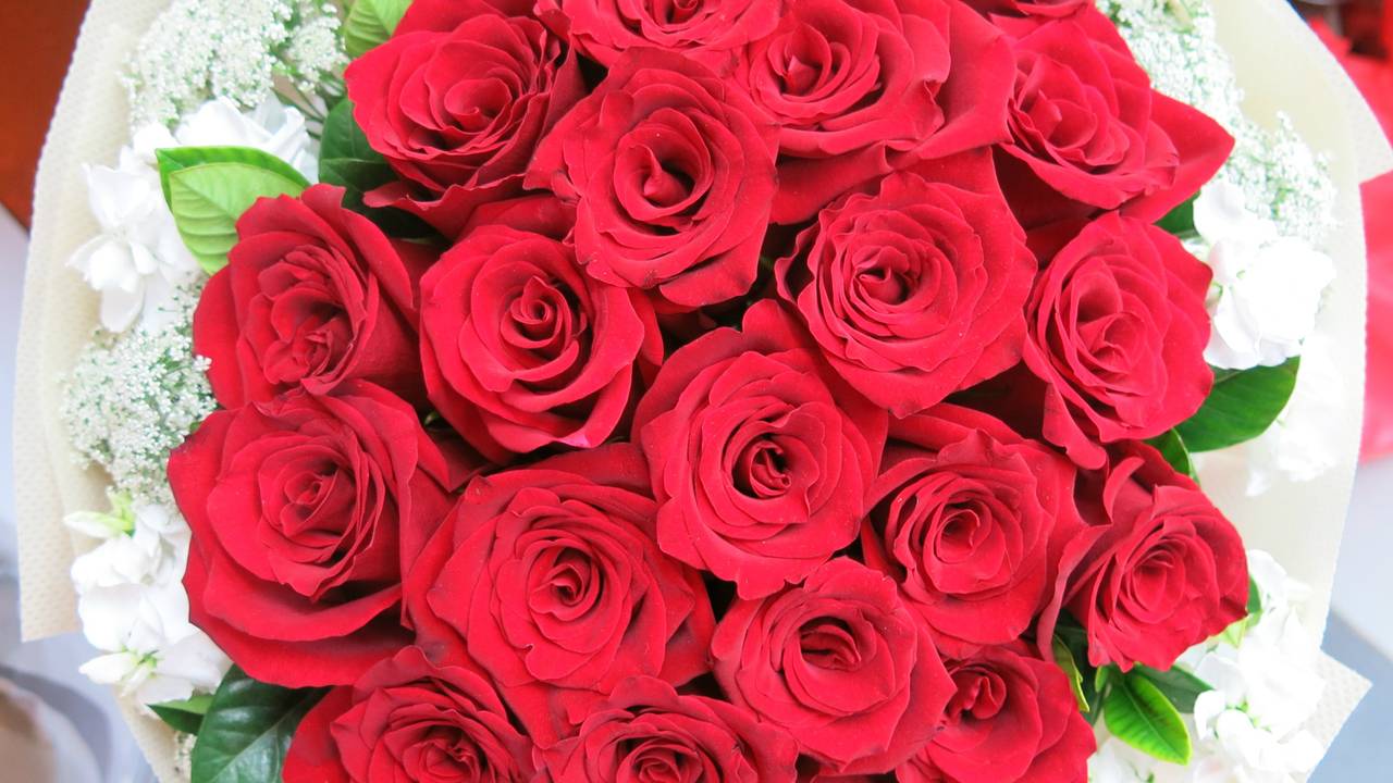 Rozen horen bij Valentijnsdag