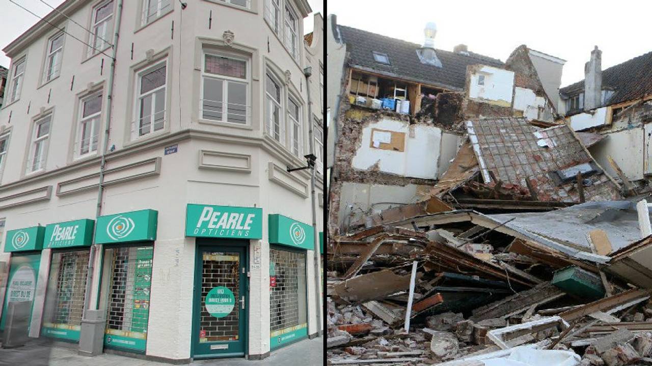 Het pand was net helemaal geschilderd.