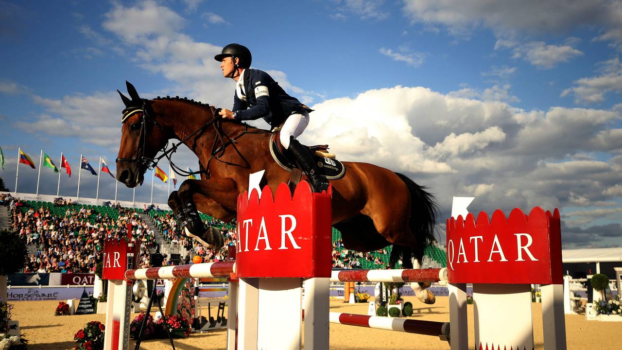 Springruiter Scott Brash, onbetwist leider van de wereldranglijst, is te zien tijden Indoor Brabant