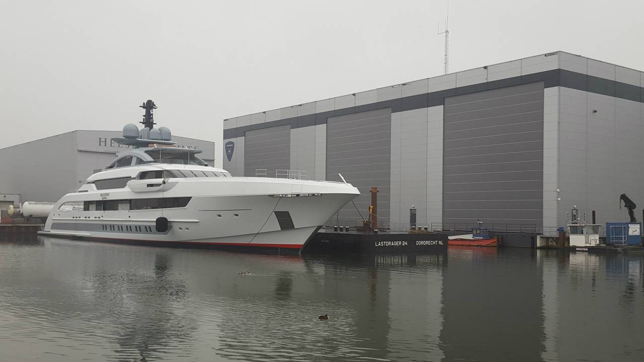 Een boot bij Heesen Yachts. (Foto: Pieter Jansen)