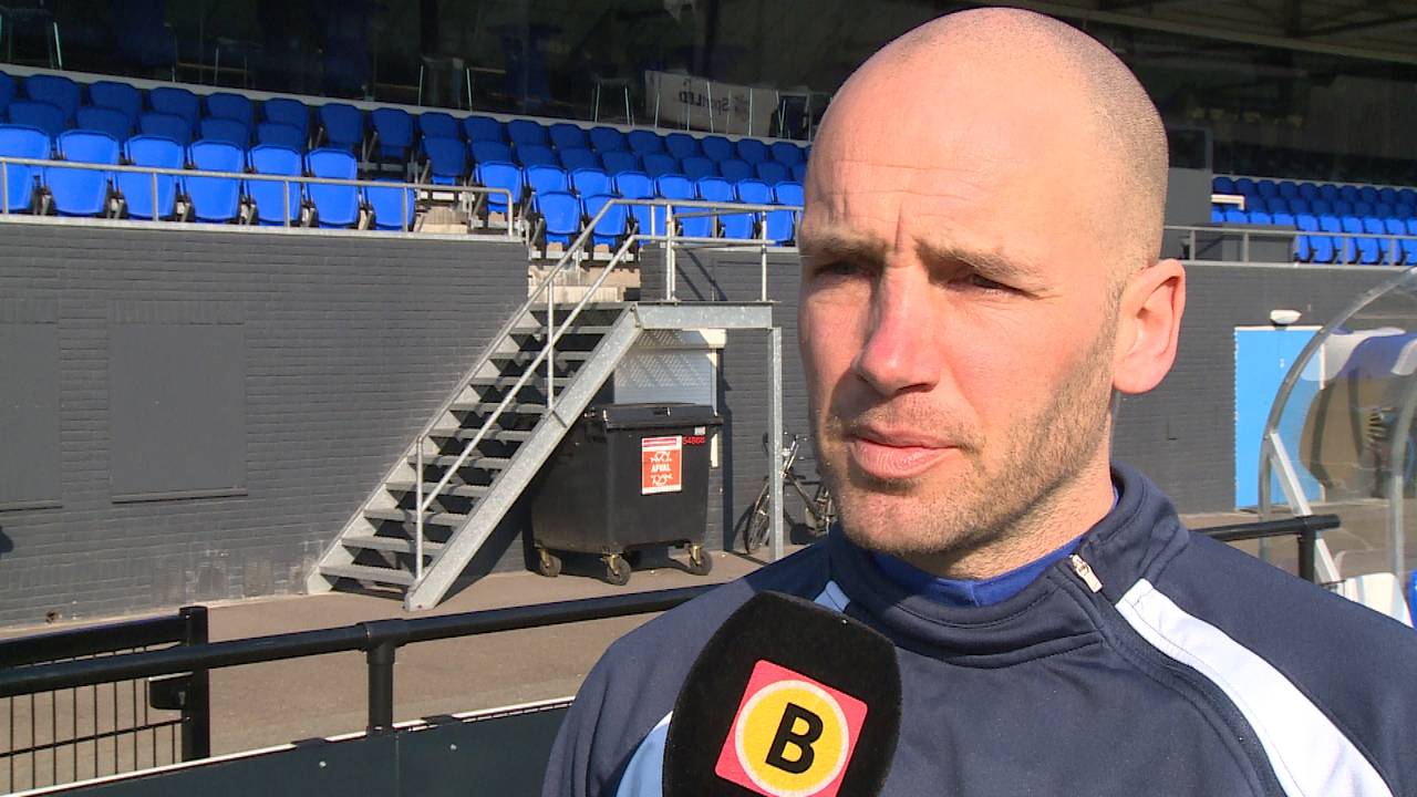 Mitchell van der Gaag, coach van FC Eindhoven.