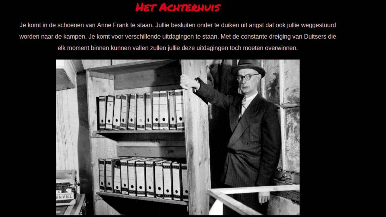 Mogelijk eind aan Anne Frank-escaperoom in Valkenswaard - Omroep Brabant