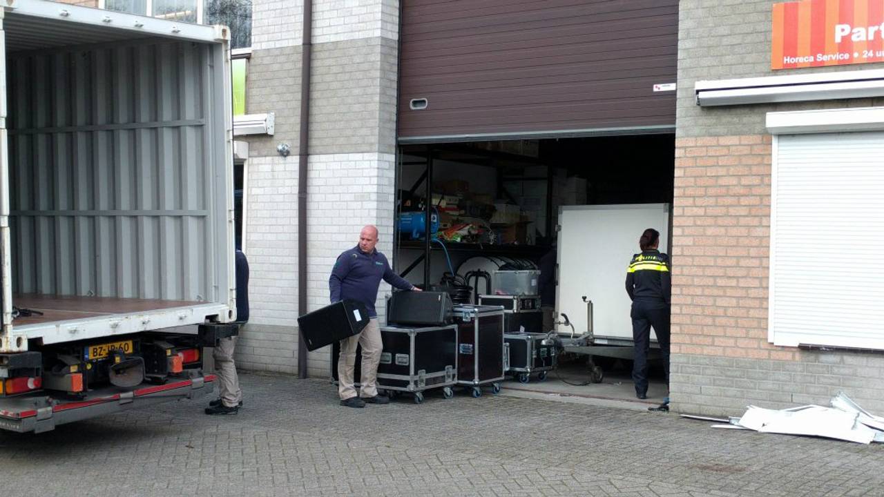 Het bedrijf Party King in Best bleek een grote spil in het drugsnetwerk.